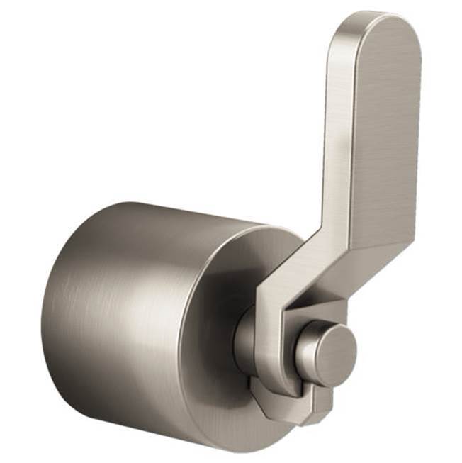 Brizo Single Handle Freestanding Tub Filler Handle Kit Industrial Lever Luxe Nickel