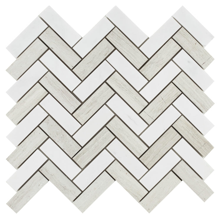 Elysium Chevron Haisa 11x12.50 Mosaic