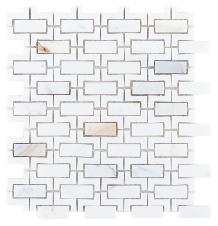 Elysium Aztec Calacatta Mosaic 10.25x11.25 (