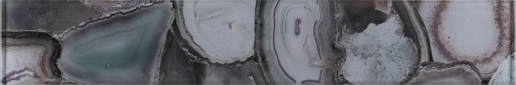 Elysium Aura Shell Forest 4x24 Glass Tile