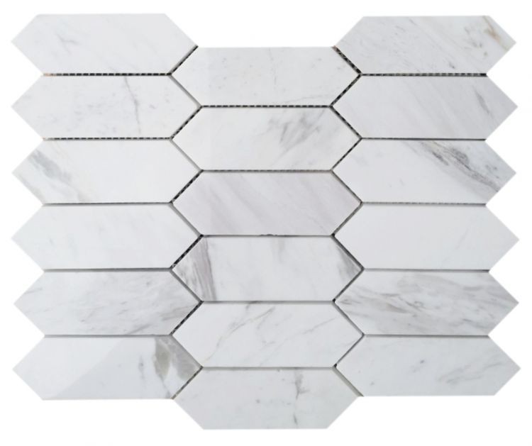 Elysium Elongated Hex White 11.75x.15