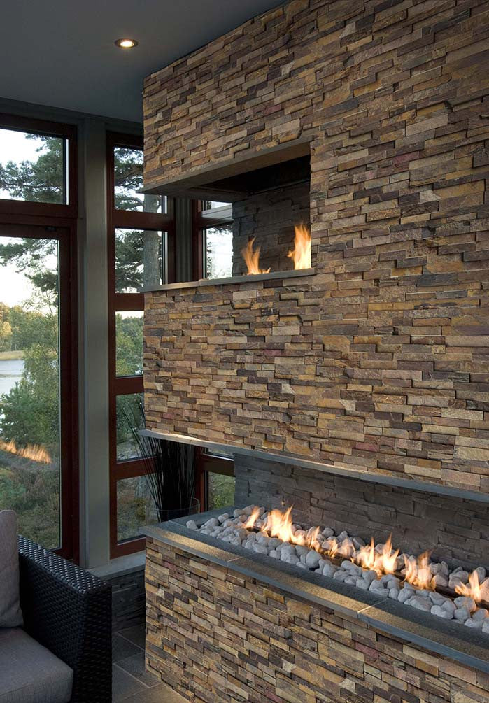 California Gold Stackstone Ledger Stone Slate