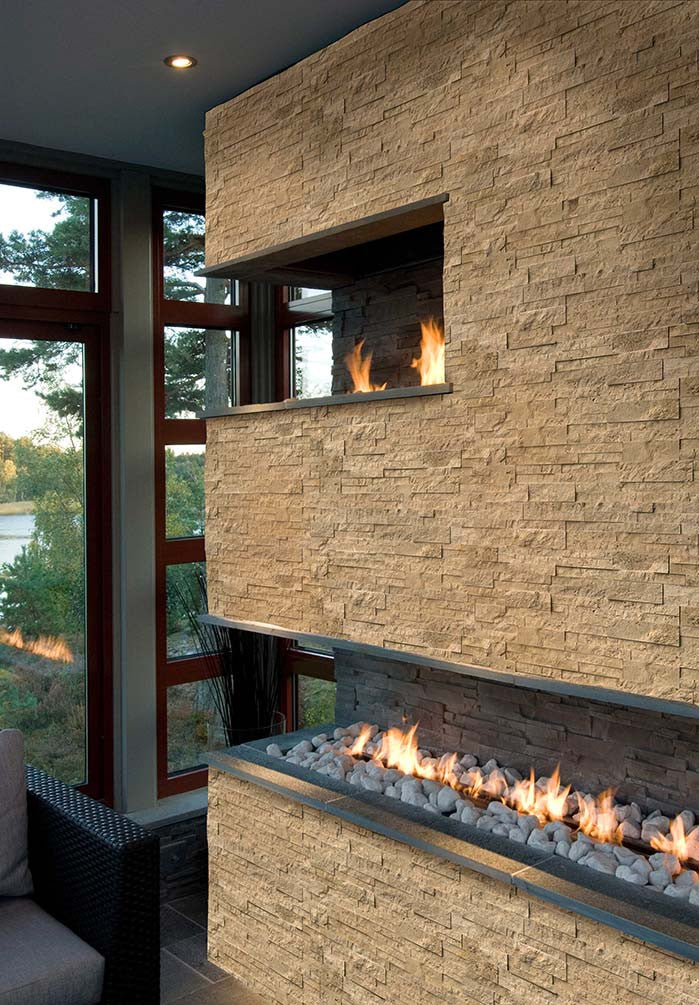 Ferrero Cream Stackstone Ledger Stone Travertine