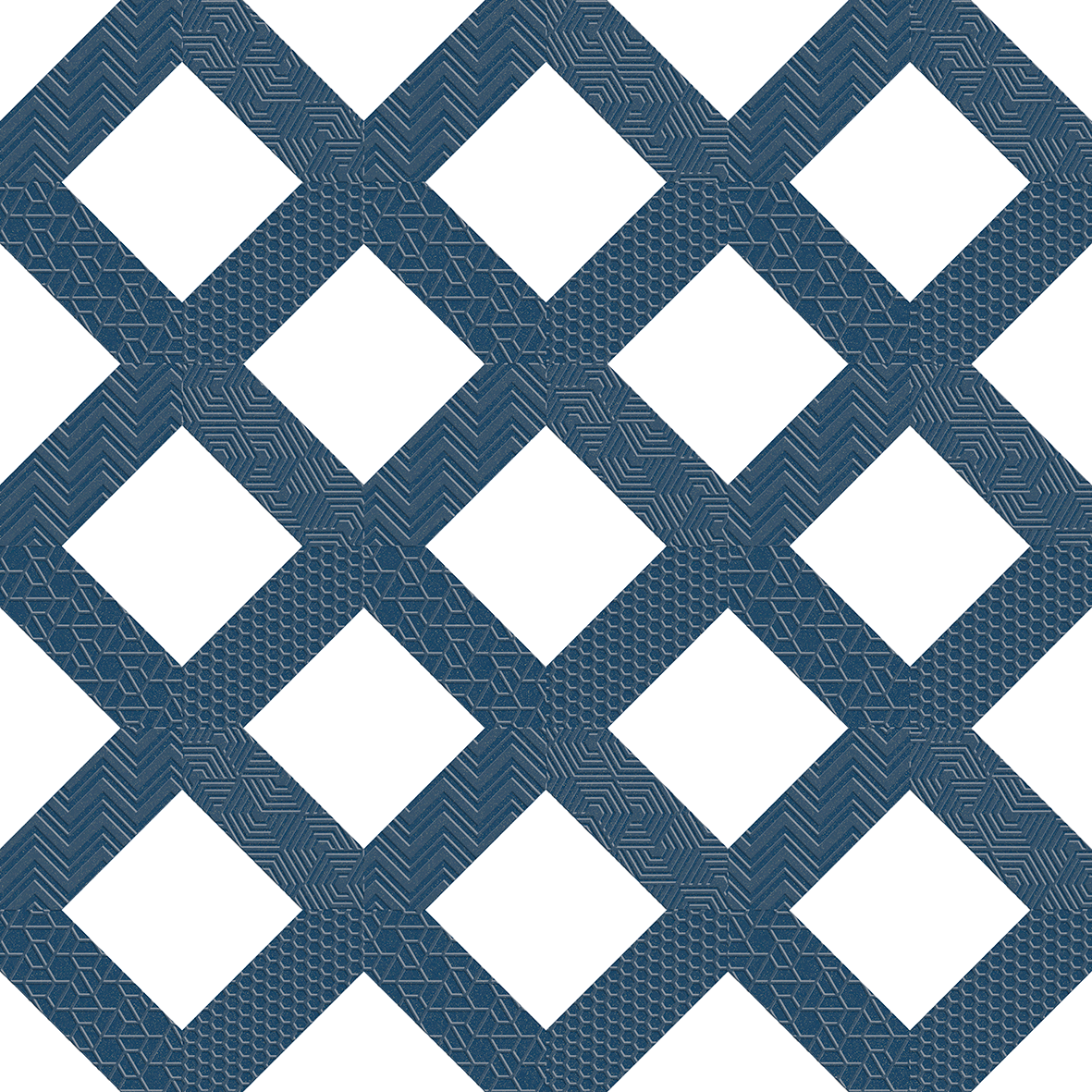 Emser Geometry Frame Navy 10x10