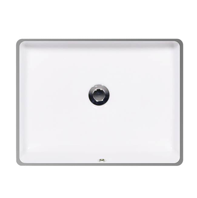 L-2432.01 Icera Karo Medium UM Lavatory White White Undermount Bathroom Sinks