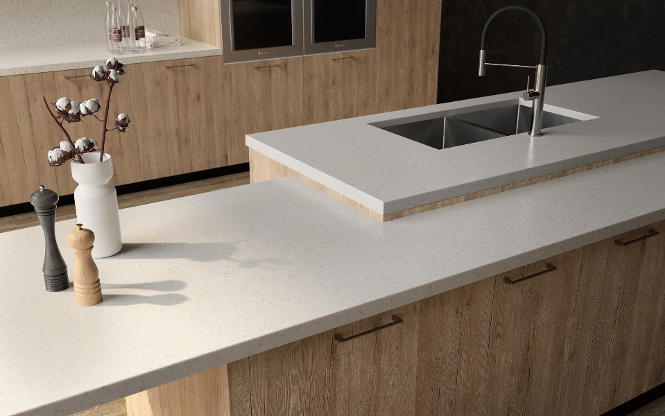 LX Hausys Viatera WHITE PEARL Quarts Countertop (Call for special pricing)