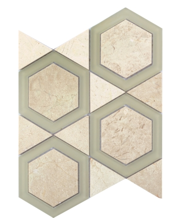 Elysium Cartier Carrara Hexagons 10x11.75 (call us for pricing)