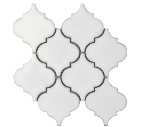 Elysium Cinderella White Porcelain Tile Mosaic 10.25x10.5 (call us for pricing) Pool Rated
