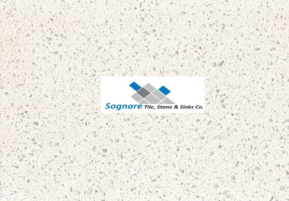 Sparkling White Quartz Countertops – Sognare Tile Stone