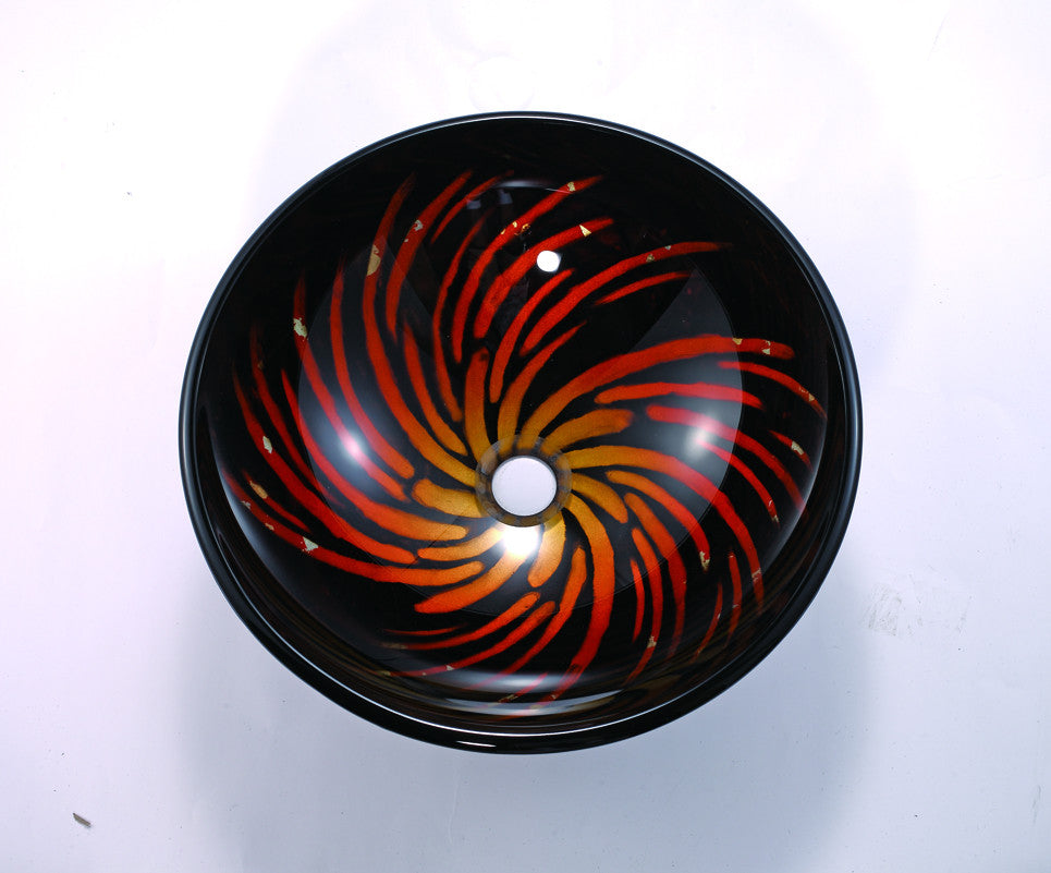 Galaxy Handmade Tempered Glass Vessel Sink
