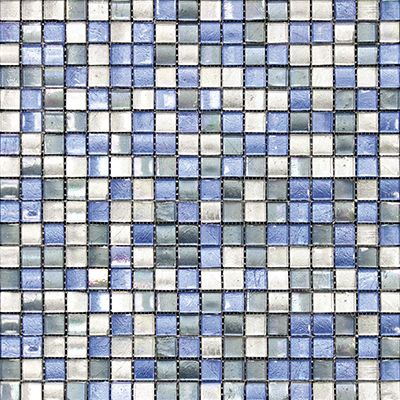 Porcelanosa Arabia Mix Blue Silver 12x12
