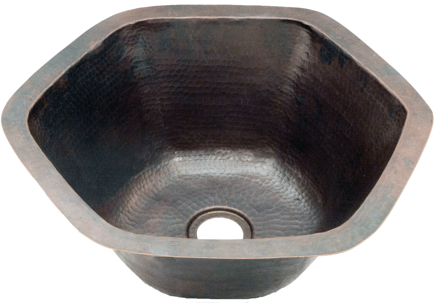 Hammered Hexagon Bar Sink