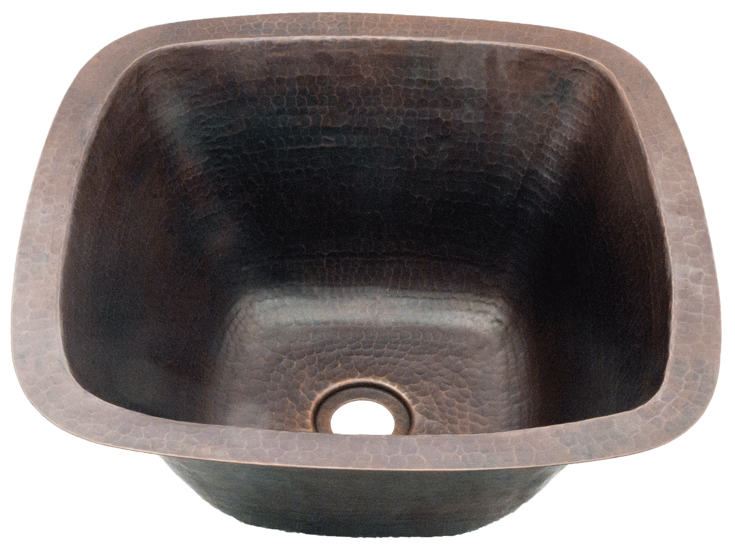 Hammered Square Taper Sides Sink