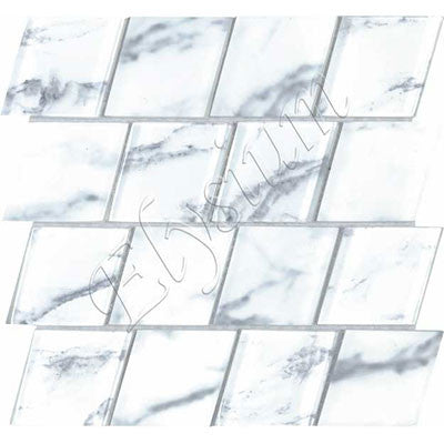 Alps Carrara Marble Design Glass Diamond (please call us for pricing)