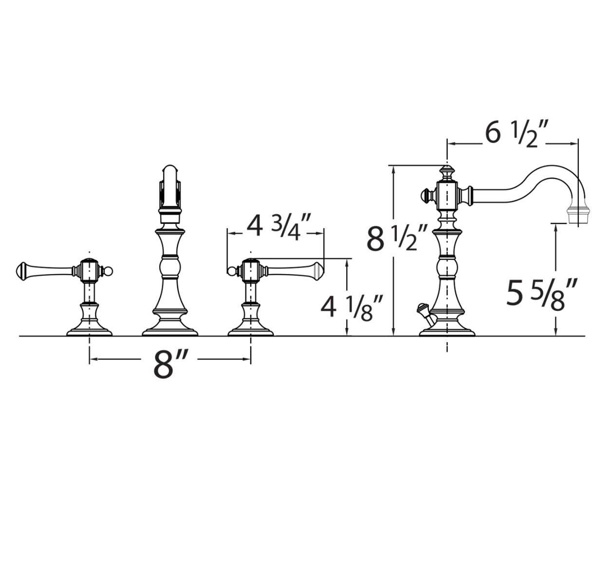 Huntington Brass Monarch Widespread