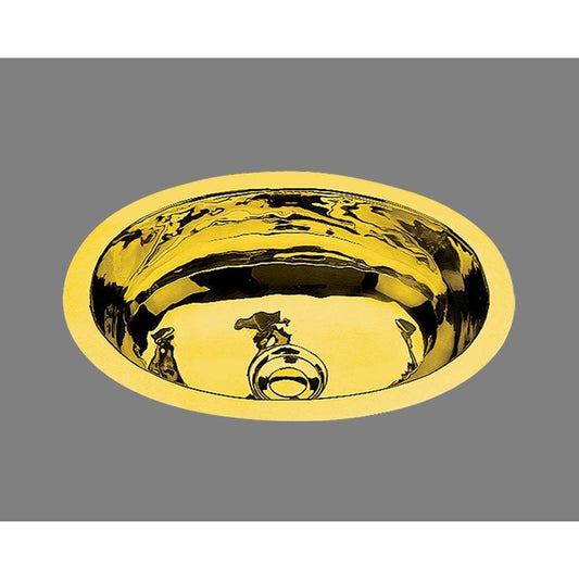 Alno Small Oval Lavatory Melon Pattern, Undermount and Drop In