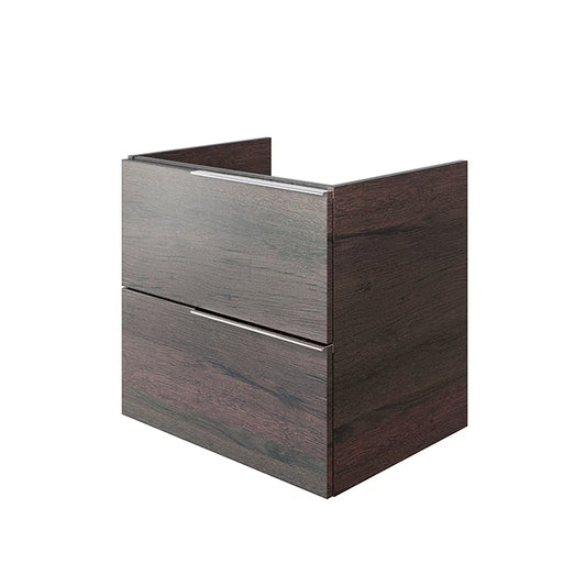 PORCELANOSA MARNE WALL HUNG VANITY DOUBLE DRAWER 24" ROBLE WENGE (ON SALE) NOKEN
