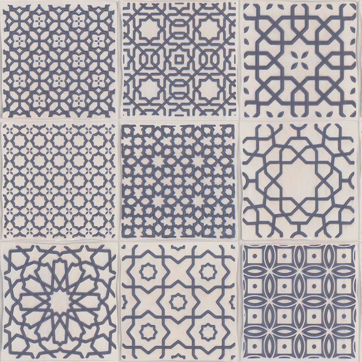 PORCELANOSA RONDA RONDA DECO MARINO 6X6 (PLEASE CALL FOR SPECIAL PRICING)