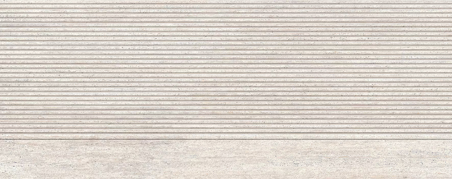 PORCELANOSA STRIPE TARANTO BIANCO 23"X59" - (ON SALE)