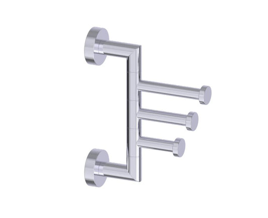 Kartners Oslo Swivel Triple Prong Robe Hook (PLEASE CALL US FOR SPECIAL PRICING)