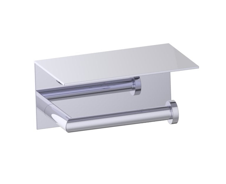 Kartners OSLO SINGLE TOILET PAPER HOLDER WITH SHELF (PLEASE CALL US FOR SPECIAL PRICING)