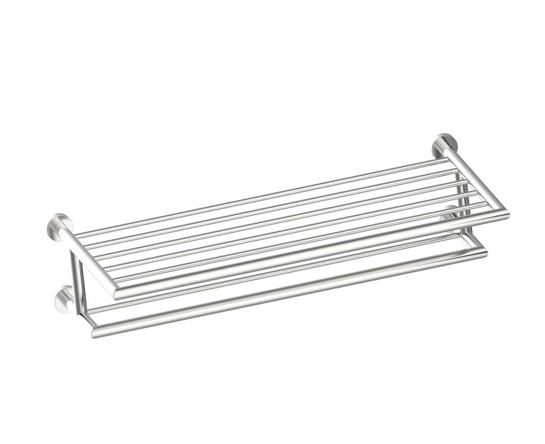 Kartners OSLO TOWEL SHELF W/ DOUBLE TOWEL BAR 24" (PLEASE CALL US FOR SPECIAL PRICING)