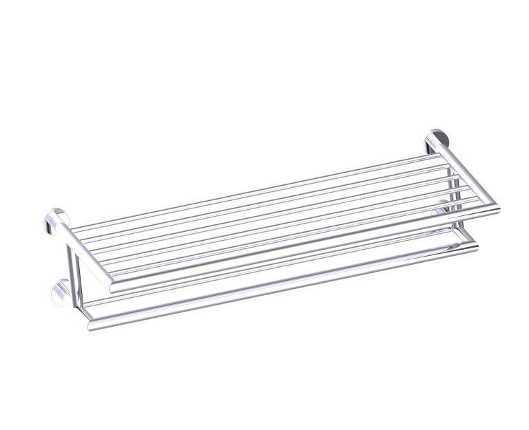 Kartners OSLO TOWEL SHELF W/ DOUBLE TOWEL BAR 24" (PLEASE CALL US FOR SPECIAL PRICING)