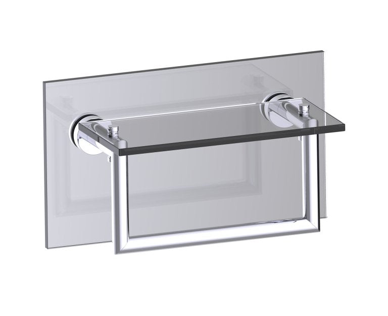 Kartners Oslo Glass Shelf w/ Towel Rail (Through Glass) (PLEASE CALL US FOR SPECIAL PRICING)