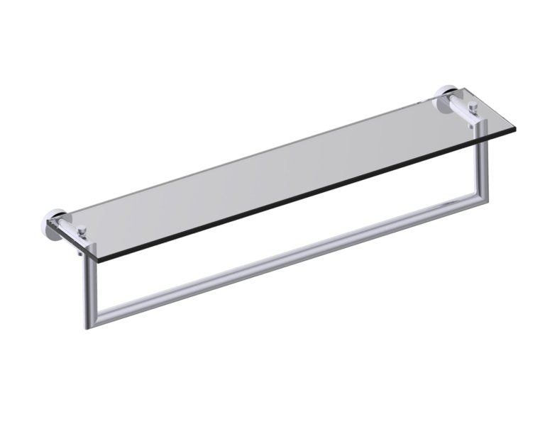 Kartners Oslo Glass Shelf w/ Towel Rail 24" (PLEASE CALL US FOR SPECIAL PRICING)