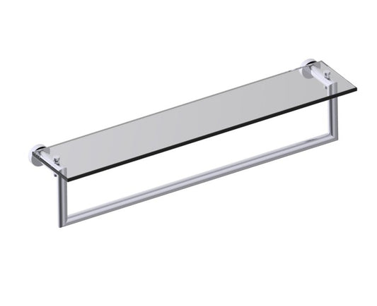 Kartners Oslo Glass Shelf w/ Towel Rail 24" (PLEASE CALL US FOR SPECIAL PRICING)