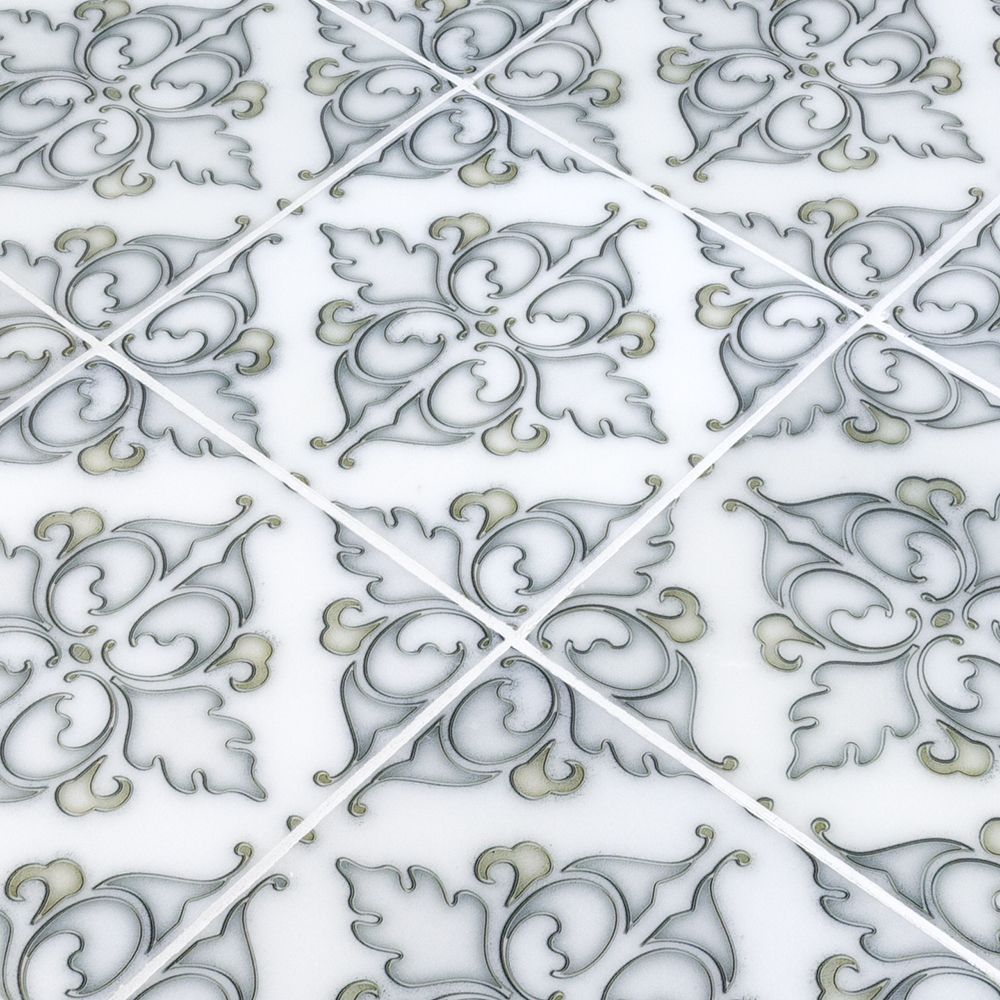 Hindu Temple Field Tile 6" x 6" Classic Statuario  15179 - Jeffrey Court (Please Call us for Special Pricing)