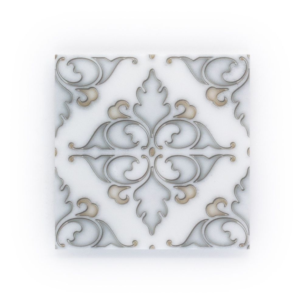 Hindu Temple Field Tile 6" x 6" Classic Statuario  15179 - Jeffrey Court (Please Call us for Special Pricing)