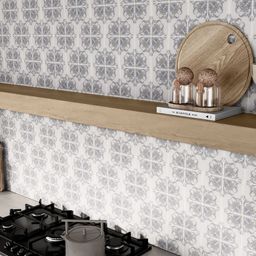 Botanic Imprint Field Tile 4" x 6" Classic Statuario  15194 - Jeffrey Court (Please Call us for Special Pricing)