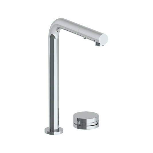 WATERMARK Elements 21 Deck Mounted 2 Hole Square Top Kitchen Faucet with Pull Out Spray 21-7.1.3P1-E1 (ON SALE)