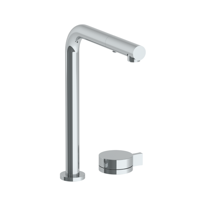 WATERMARK Elements 21 Deck Mounted 2 Hole Square Top Kitchen Faucet with Pull Out Spray 21-7.1.3P1-E3 (ON SALE)