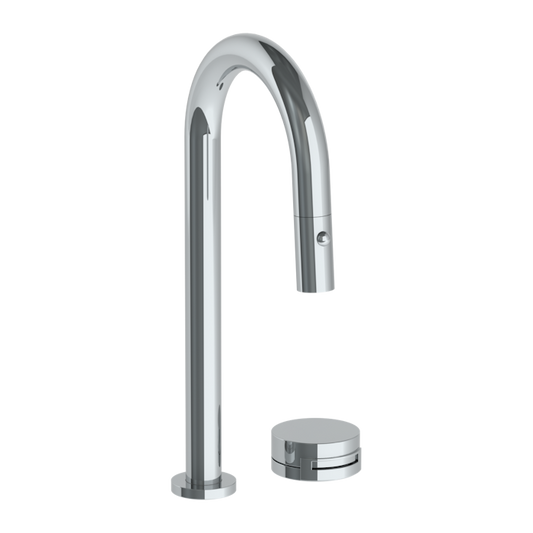 WATERMARK Elements 21 Deck Mounted 2 Hole Gooseneck Prep Faucet with Pull Down Spray 21-9.1.3PG2-E1 (ON SALE)