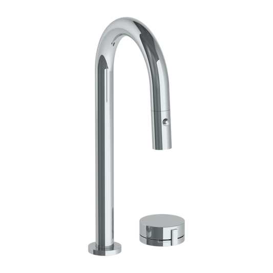 WATERMARK Elements 21 Deck Mounted 2 Hole Gooseneck Prep Faucet with Pull Down Spray 21-9.1.3PG2-E2 (ON SALE)