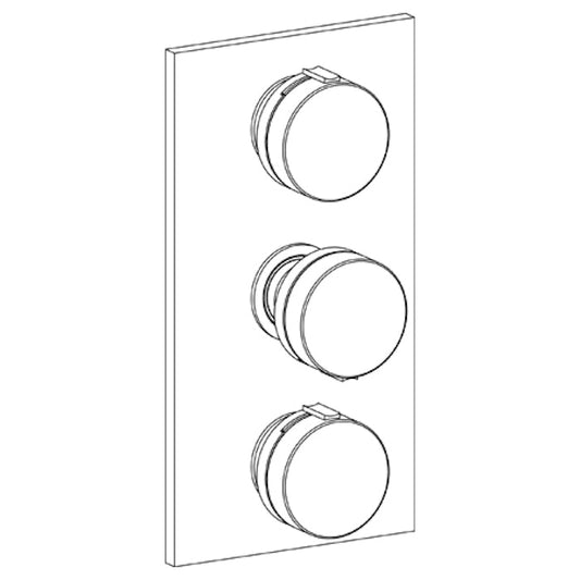 WATERMARK Elements 21 Wall Mounted Thermostatic Shower Trim with 2 built-in controls, 6 1/4" x 12" 21-T30-E2 (ON SALE)