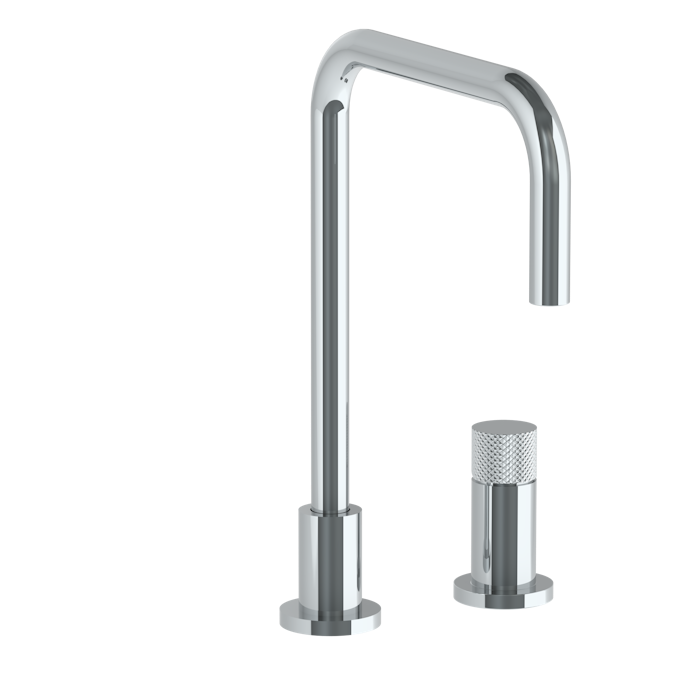 WATERMARK Titanium 22 Deck Mounted 2 Hole Square Top Kitchen Faucet 22-7.1.3-TIAV (ON SALE)
