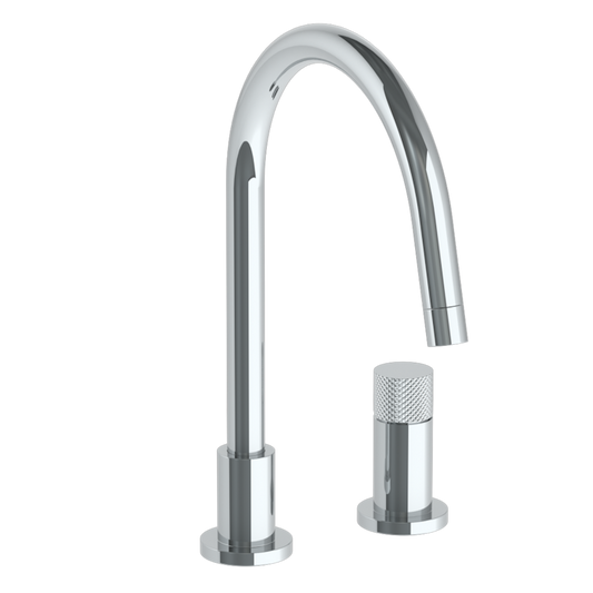 WATERMARK Titanium 22 Deck Mounted 2 Hole Gooseneck Kitchen Faucet 22-7.1.3G-TIAV (ON SALE)