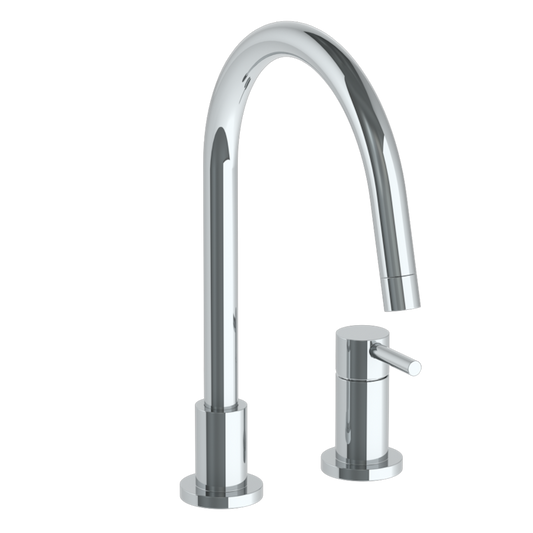 WATERMARK Titanium 22 Deck Mounted 2 Hole Gooseneck Kitchen Faucet 22-7.1.3G-TIBV (ON SALE)