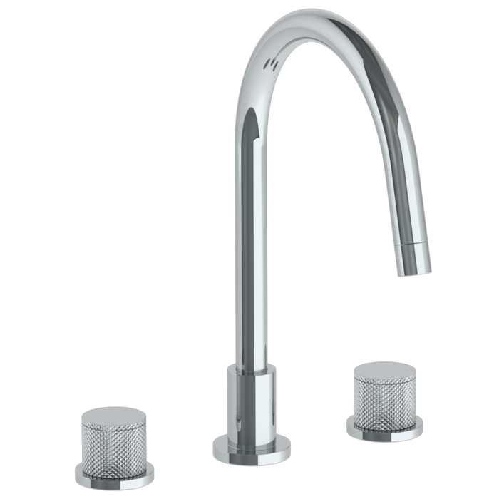 WATERMARK Titanium 22 Deck Mounted 3 Hole Gooseneck Kitchen Faucet 22-7G-TIA (ON SALE)
