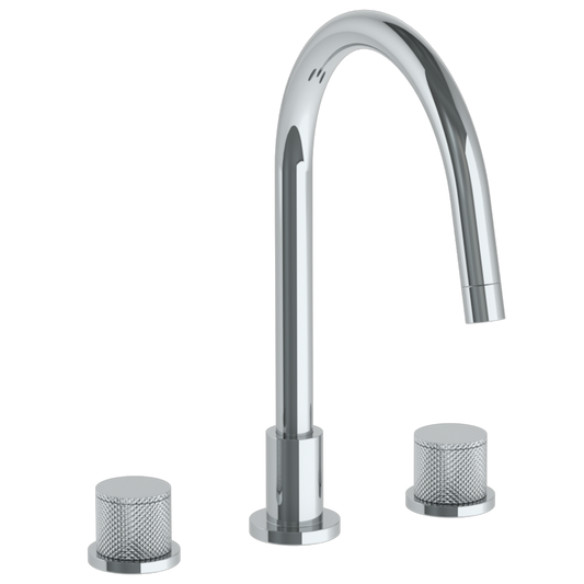 WATERMARK Titanium 22 Deck Mounted 3 Hole Gooseneck Kitchen Faucet 22-7G-TIA (ON SALE)