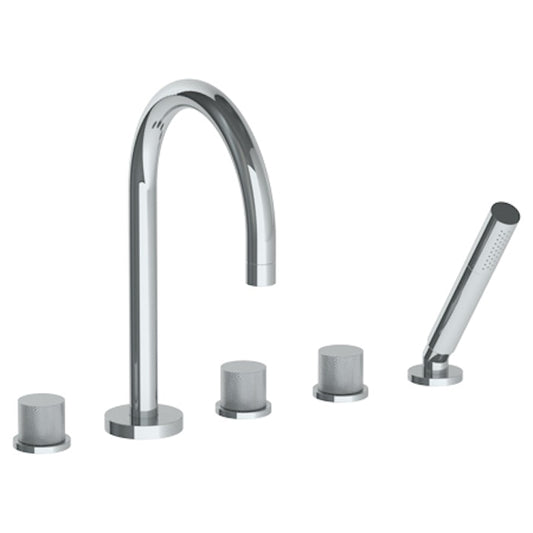 WATERMARK Titanium 22 Deck Mounted 5 hole Gooseneck Bath set 22-8.1-TIA (ON SALE)