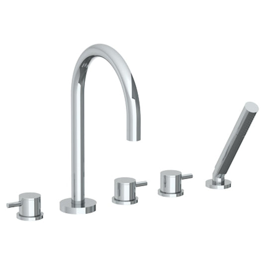 WATERMARK Titanium 22 Deck Mounted 5 hole Gooseneck Bath set 22-8.1-TIB (ON SALE)