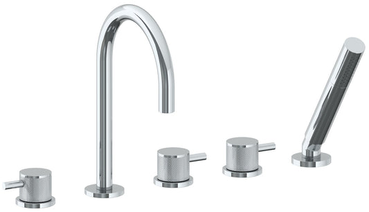 WATERMARK Titanium 22 Deck Mounted 5 hole Gooseneck Bath set 22-8.1-TIC (ON SALE)