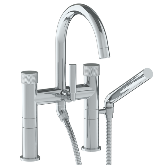 WATERMARK Titanium 22 Deck Mounted Exposed Gooseneck Bath Set with Hand Shower 22-8.2-TIA (ON SALE)