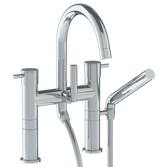 WATERMARK Titanium 22 Deck Mounted Exposed Gooseneck Bath Set with Hand Shower 22-8.2-TIB (ON SALE)