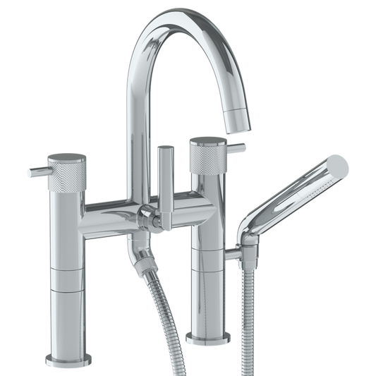 WATERMARK Titanium 22 Deck Mounted Exposed Gooseneck Bath Set with Hand Shower 22-8.2-TIC (ON SALE)