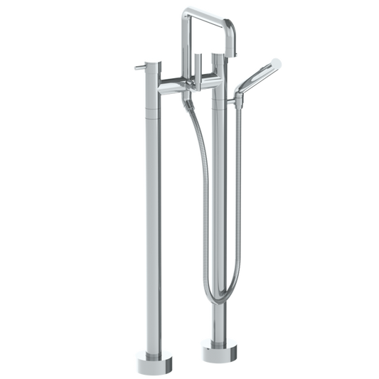 WATERMARK Titanium 22 Floor Standing Bath set with Square Spout and Slim Hand Shower 22-8.26.3-TIB (ON SALE)
